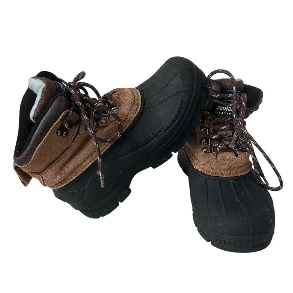 COLEMAN Snow Boots Women's Glacier Thinsulate Suede Brown Lace Up Size 6